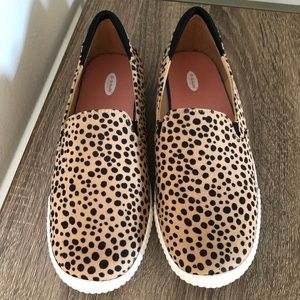 NEW Dr. Scholl's Jolt It Down Animal Print Slip On Sneakers Size 7